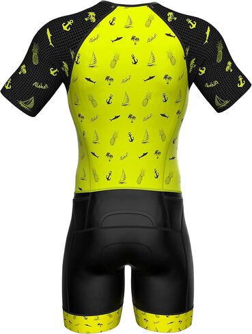 Sparx Mens Elite Aerosuit Triathlon Suit Mens Short Sleeve Tri Suit Skinsuit in Kuwait