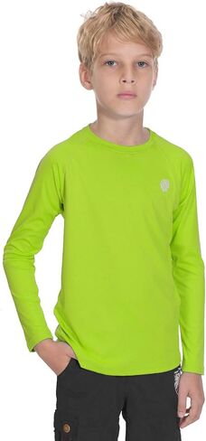 قمصان شمسية للأولاد الشباب Rashguard - قميص خفيف الوزن بأكمام طويلة/قصيرة بعامل حماية من الشمس 50+ in Kuwait