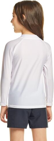 TSLA Boy's and Girl's Long Sleeve Zipper Rash Guard, UPF 50+ UV/Sun Protection Swim Shirts, Quick Dry Water Swimsuit Top in Saudi Arabia