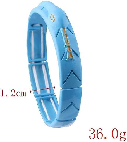 Lipeed Miraculous Jewelry Blue Peacock Necklace, Blue Snake Bangle, Anime Peripheral Jewelry Necklace Bracelet Set Movie Game Jewelry Gift for Girls in Saudi Arabia