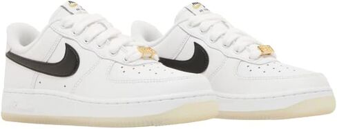 Nike Women's Air Force 1 Low White BlackMetallic Gold Size 6.5 in Saudi Arabia