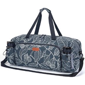 Vintay Gym Bag for Women Men, Yoga Mat Bag with Water Bottle Pocket and Wet Pocket, Travel Duffel Tote Bag for Plane, Workout, Swimming, Weekend Overnight Bag Carry on Bag Hospital Holdalls