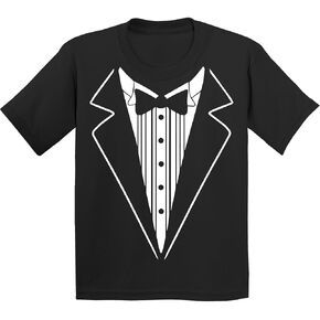 P&B Tuxedo White Funny Youth T-Shirt in Kuwait