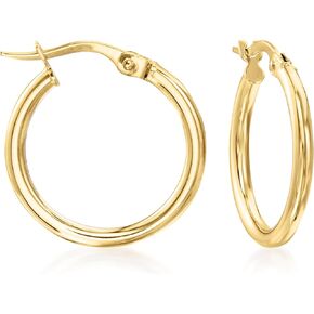 أقراط روس سيمونز الإيطالية من الذهب الأصفر عيار 2 مم عيار 18 قيراط in Kuwait