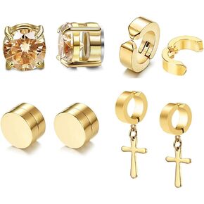 4 أزواج من الأقراط غير المثقوبة، أقراط تشيكوسلوفاكيا، أقراط متدلية بمشبك للأذنين غير المثقوبة in Kuwait