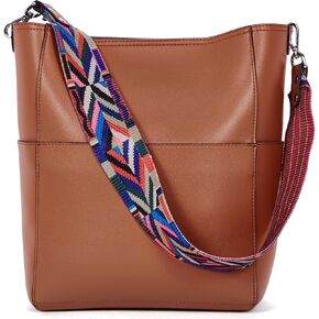BROMEN Handbags for Women Bucket Bags Vegan Leather Purses and Handbags Crossbody Purse
