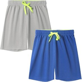 DaniChins Boys Loose Athletic Moisture Wicking Shorts Performance Mesh Shorts