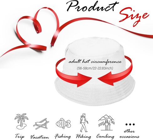 Sibba Bucket Hat Summer Fisherman Sunshade Caps Unisex Packable Hats for Women Men Sun Beach Fishing Cap Holidays Hiking Camping Shopping Outdoor 56-58cm Plain Colors, White, M in Saudi Arabia