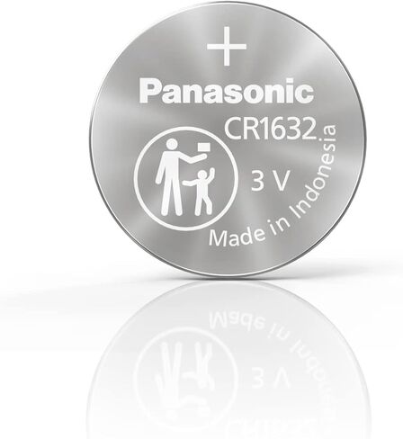 Panasonic CR1632 3.0 Volt Long Lasting Lithium Coin Cell Batteries in Child Resistant, Standards Based Packaging, 2-Battery Pack in Saudi Arabia