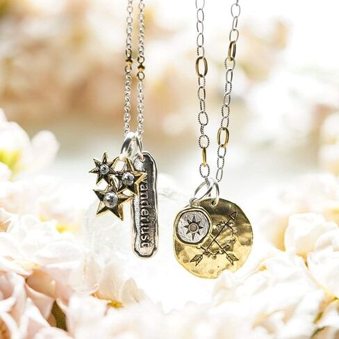 عقد سلسلة من الفضة الاسترليني الملتوية مع حلقات نحاسية 5 ملم من Waxing Poetic - 3 أطوال in Kuwait