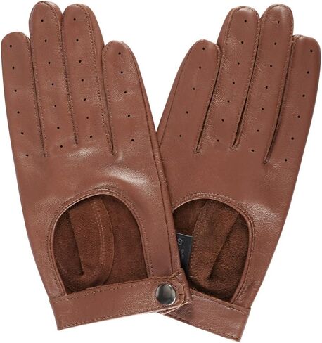 Harssidanzar Leather Driving Gloves for Womens,Touchscreen Texting Unlined Thin Sheepskin Dress Leather Gloves KL021 in Kuwait