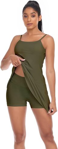 Womens Tennis Dress, with Adjustable Straps & Built-in Bra Athletic Golf Dresses for Women Workout Exercise in Kuwait
