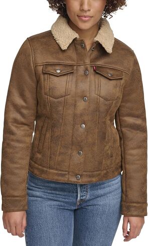 Levi's Women's Classic Sherpa Lined Trucker Jacket (Standard & Plus Sizes) in Saudi Arabia