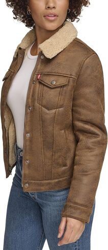Levi's Women's Classic Sherpa Lined Trucker Jacket (Standard & Plus Sizes) in Saudi Arabia