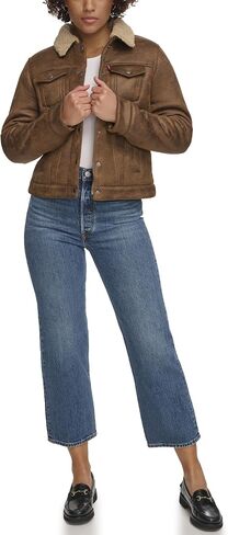 Levi's Women's Classic Sherpa Lined Trucker Jacket (Standard & Plus Sizes) in Saudi Arabia