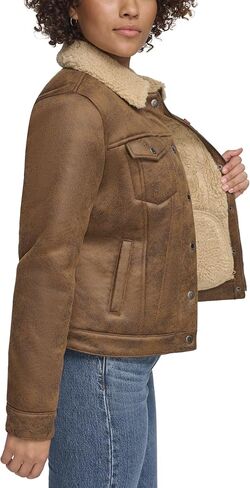 Levi's Women's Classic Sherpa Lined Trucker Jacket (Standard & Plus Sizes) in Saudi Arabia