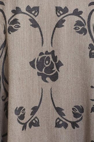 معطف نسائي من صوف الألبكة من Invisible World ذو وجهين Ruana Belle Epoque، متعدد الألوان in Kuwait