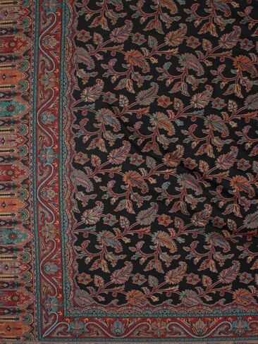 Weavers Villa Women's Pashmina Wool Blend Indian Handicraft Woven Shawls, Scarf, Wraps [Large Size: 40" X 80"] in Kuwait