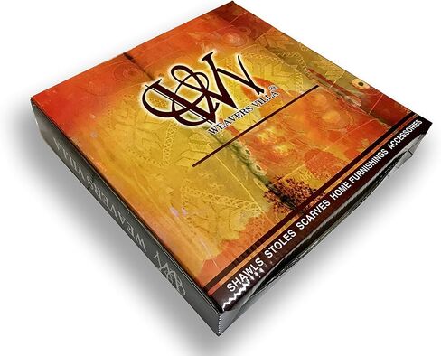 Weavers Villa Women's Pashmina Wool Blend Indian Handicraft Woven Shawls, Scarf, Wraps [Large Size: 40" X 80"] in Kuwait