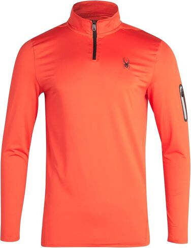 قميص Spyder الرجالي النشط - بلوفر بأكمام طويلة وربع سحاب (S-XL) in Kuwait