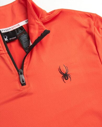 قميص Spyder الرجالي النشط - بلوفر بأكمام طويلة وربع سحاب (S-XL) in Kuwait