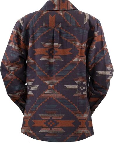 Outback Trading Women's Macy Durable Cotton Warm Breathable Snapped Casual Shirt Jacket with Adjustable Cuffs in Saudi Arabia
