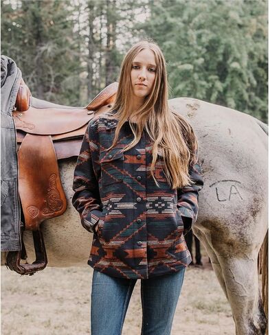 Outback Trading Women's Macy Durable Cotton Warm Breathable Snapped Casual Shirt Jacket with Adjustable Cuffs in Saudi Arabia