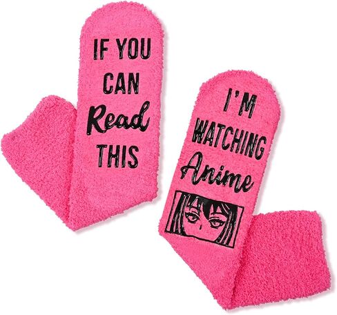 HAPPYPOP Women Funny Anime Gifts Anime Socks Anime Socks للفتيات المراهقات، هدايا الرسوم المتحركة المبتكرة للفتيات هدايا الرسوم المتحركة للنساء in Kuwait