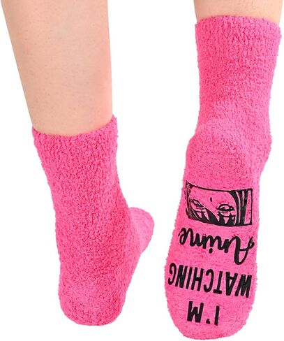 HAPPYPOP Women Funny Anime Gifts Anime Socks Anime Socks للفتيات المراهقات، هدايا الرسوم المتحركة المبتكرة للفتيات هدايا الرسوم المتحركة للنساء in Kuwait