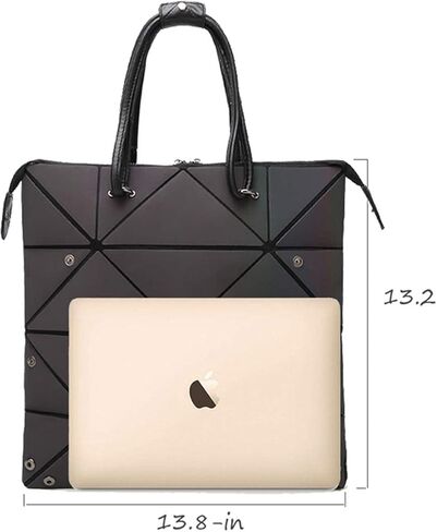 مجموعة من 3 حقائب نسائية هندسية مضيئة وحقائب يد ثلاثية الأبعاد مع محفظة من WUIOS in Kuwait