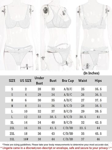 Kaei&Shi Sexy Bra And Panty Sets,Embroidered Two Piece Underwire Lingerie Set in Kuwait
