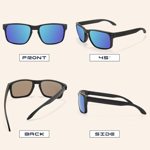 نظارات شمسية MARIDA كلاسيكية مستقطبة للرجال، نظارات شمسية نسائية كلاسيكية للقيادة، حماية TR90 من الأشعة فوق البنفسجية 400، ظلال رائعة in Kuwait