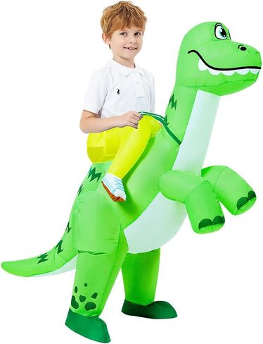 زي JUROSAICA قابل للنفخ للأطفال زي ديناصور قابل للنفخ ديبلودوكس للركوب على أزياء الهالوين الفاخرة للبنين والبنات in Kuwait