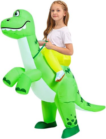 زي JUROSAICA قابل للنفخ للأطفال زي ديناصور قابل للنفخ ديبلودوكس للركوب على أزياء الهالوين الفاخرة للبنين والبنات in Kuwait