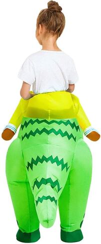 زي JUROSAICA قابل للنفخ للأطفال زي ديناصور قابل للنفخ ديبلودوكس للركوب على أزياء الهالوين الفاخرة للبنين والبنات in Kuwait