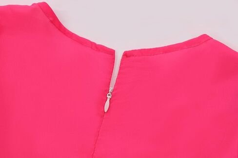 RKKVQP Weird Doll Costume Women Adult Pink Puffy Sleeve Dress 2023 Movie Kate Cosplay Hot Pink Halloween Costume Fancy Outfit in Kuwait