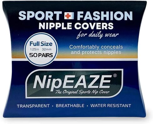 أغطية حلمات رياضية كاملة الحجم من NipEaze Fashion - دروع للحلمات، فطائر الحلمة لكل من الرجال والنساء، فطائر اللحم للاستعمال مرة واحدة in Kuwait