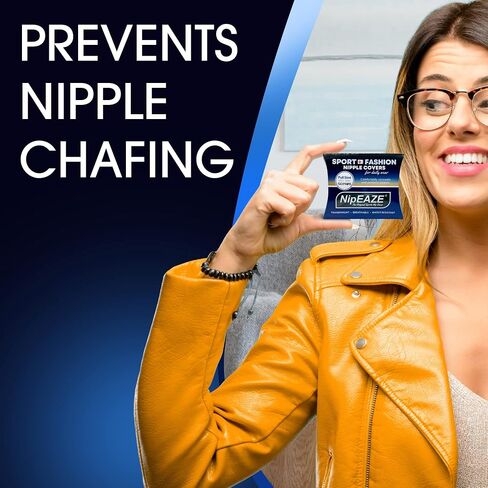 أغطية حلمات رياضية كاملة الحجم من NipEaze Fashion - دروع للحلمات، فطائر الحلمة لكل من الرجال والنساء، فطائر اللحم للاستعمال مرة واحدة in Kuwait