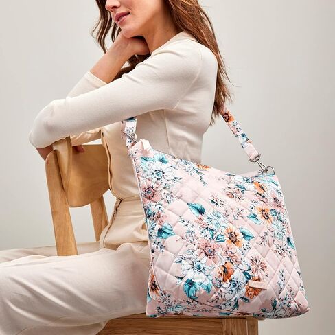 Vera Bradley Performance Twill Oversized Hobo Shoulder Bag in Kuwait