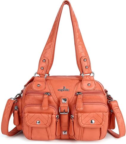 Angel Kiss Hobo Crossbody Purses for Women Shoulder Bag Multipocket Soft Hobo Purses Removable Strap Leather Handbags in Kuwait
