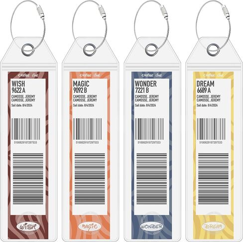 Disney Cruise Essentials (3 Items) Fish Extender, Luggage Tags [4], Towel Bands [4] & Lanyards [4] in Saudi Arabia