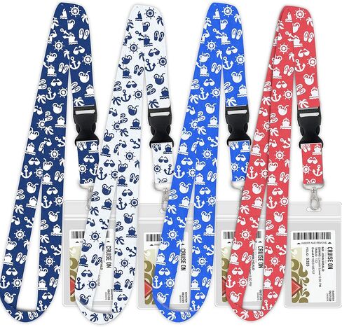 Disney Cruise Essentials (3 Items) Fish Extender, Luggage Tags [4], Towel Bands [4] & Lanyards [4] in Saudi Arabia