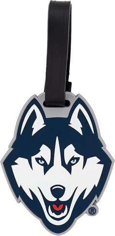 علامة الأمتعة جامعة كونيتيكت UConn علامات UConn Huskies حقيبة (علامة الأمتعة البلاستيكية - التصميم أ) in Saudi Arabia