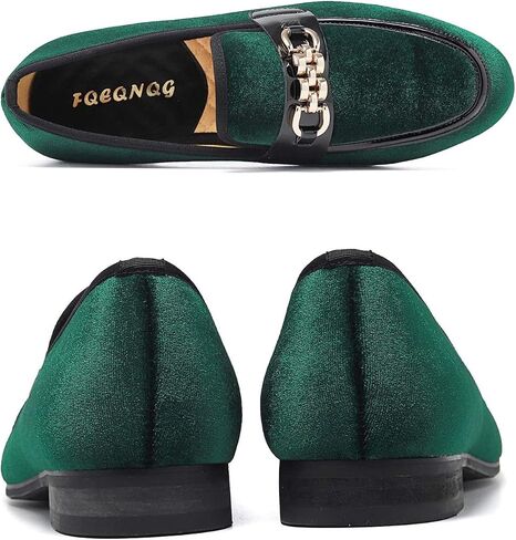 Men's Fashion Formal Velvet Loafers and Wedding Dress Shoes for Men, Penny Slip-On Smoking Luxury Men Casual Shoes in Saudi Arabia
