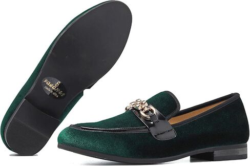 Men's Fashion Formal Velvet Loafers and Wedding Dress Shoes for Men, Penny Slip-On Smoking Luxury Men Casual Shoes in Saudi Arabia