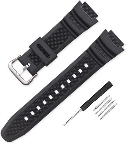 حزام ساعة بديل 18 ملم من الراتنج لساعة كاسيو للرجال G-Shock AE-1000W AE-1200W AQ-S810W SGW-400H SGW-300H MRW-200H W-735H in Kuwait