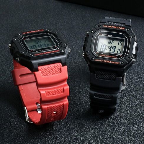 حزام ساعة بديل 18 ملم من الراتنج لساعة كاسيو للرجال G-Shock AE-1000W AE-1200W AQ-S810W SGW-400H SGW-300H MRW-200H W-735H in Kuwait
