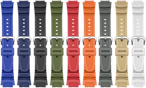حزام ساعة بديل 18 ملم من الراتنج لساعة كاسيو للرجال G-Shock AE-1000W AE-1200W AQ-S810W SGW-400H SGW-300H MRW-200H W-735H in Kuwait