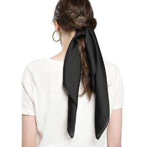 meanbeauty 27" Square Silk Like Head Scarf for Women Satin Wrapping Scarves Bandanas Headwear and Gift Box Packaging in Saudi Arabia