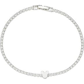 Amazon Essentials Disney Plated Cubic Zirconia Mickey Mouse Tennis Bracelet in Saudi Arabia